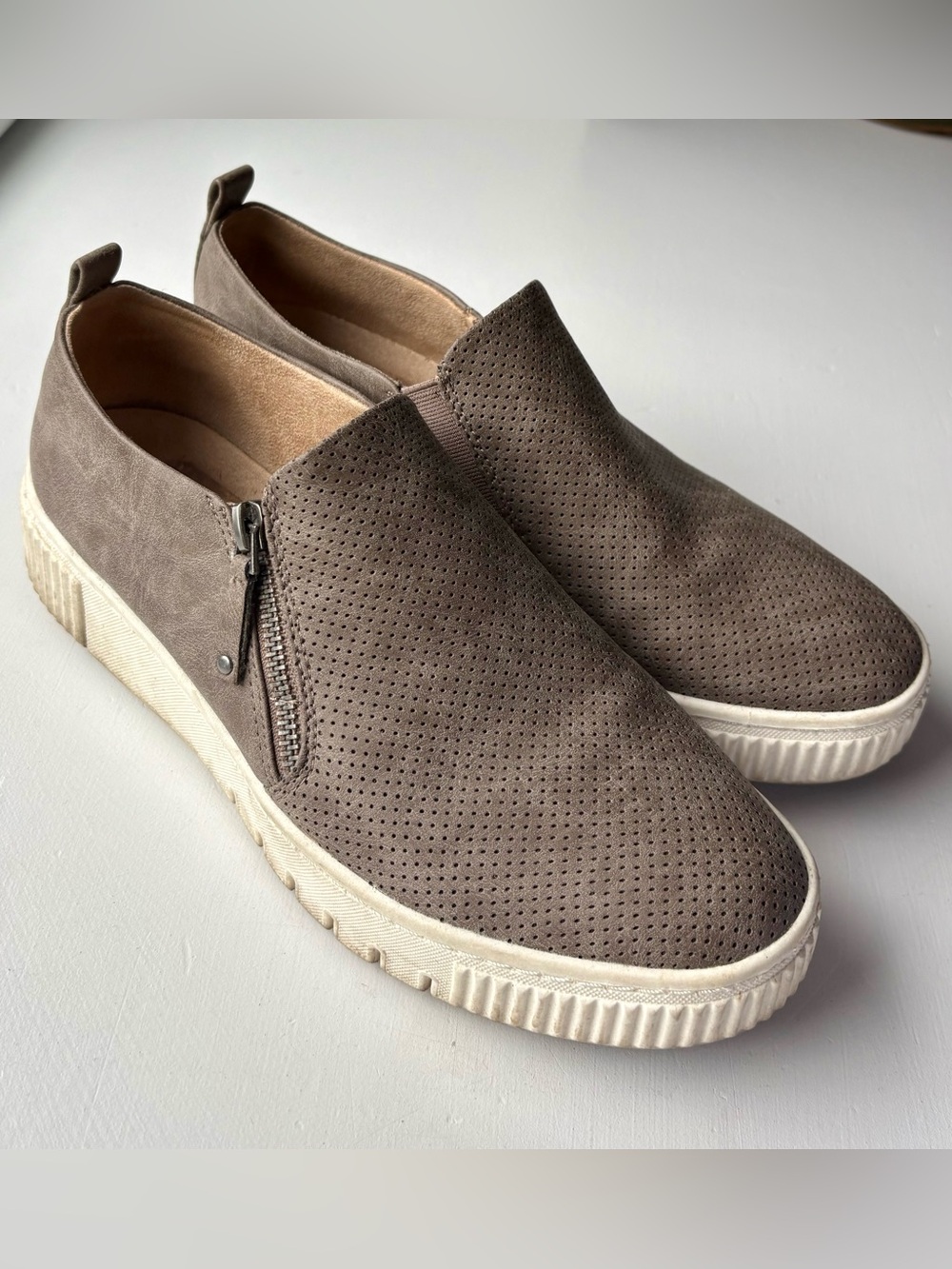 Women’s Taupe Slip-On Shoes
